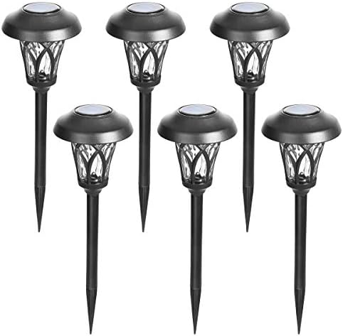 GIGALUMI Solar Pathway Lights Outdoor, Metal Glass & ABS Landscape Lights by GIGALUMI