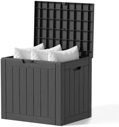 Outdoor Storage Box, 35 Gallon Waterproof Deck Box [Upgraded 3.0] by GraceYourYard