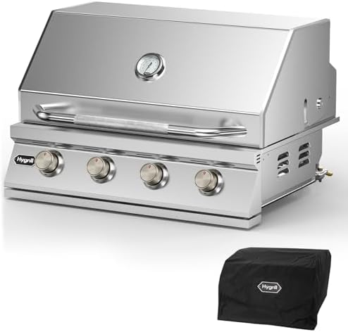 Hygrill STD Series 32-Inch Built In Grill, Stainless Steel 4-Burner Grill by Stanbroil