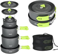 ALOCS Lightweight Camping Cookware Set, Pots and Pans with Kettle by Alocs