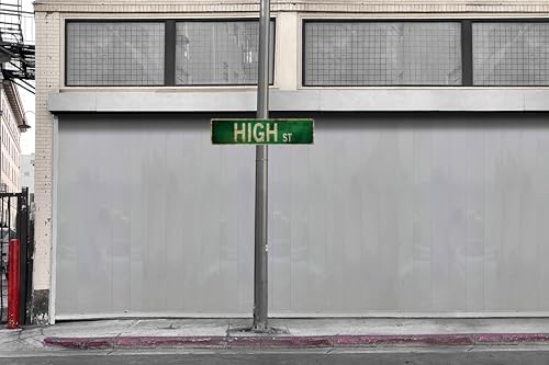 High St Metal Sign 4x16in Classic Street Plaque for Farmhouse Garage Kitchen Home Office Wall Decor Accessories - Image 4