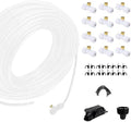 Garden Irrigation Misting Sprinkler System Misting Cooling System, Fog Cooling Outdoor Mister System for Outside Patio DIY Plant Watering Devices Misting Cooling System ( Size : 17M(55.7ft)-25 nozzles by Unknown