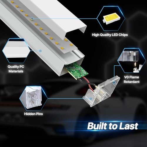 HYPERLITE Gen II Hexagon Garage Lights: 581W 58100LM 22 Grids Hexagon Led Light, 6500K Ultra Bright Honeycomb Hex Lights, Easy Install for Garage, Workshops, Shops, Gym - Image 4
