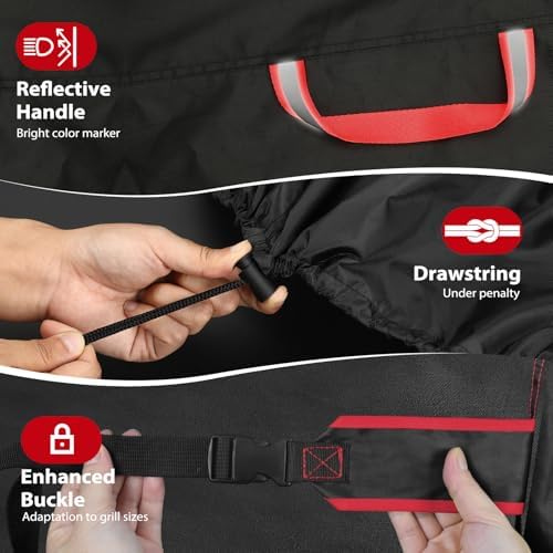 Topcrown Grill Cover for Outdoor Grill Waterproof BBQ Gas Grill Cover (67") - Image 5