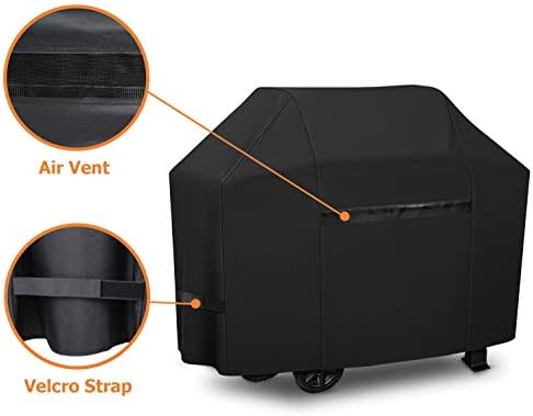 iCOVER 600D Grill Covers, 65 inch BBQ Cover, Heavy Duty Waterproof Canvas, UV Resistant & No Fading, for Weber Char Broil Holland Jenn Air Brinkmann and Dyna-Glo - Image 4