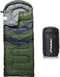 MalloMe Sleeping Bags for Adults Cold Weather & Warm - Backpacking Camping Sleeping Bag for Kids 10-12, Girls, Boys - Lightweight Compact Camping Essentials Gear Accessories Hiking Sleep Must Haves by MalloMe
