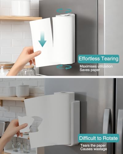 Paroto Magnetic Paper Towel Holder for Fridge, No Drilling, Stainless Steel - Image 3