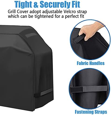 Grill Cover, Waterproof BBQ Grill Cover, 58 inch Barbecue Gas Grill Covers - Image 2