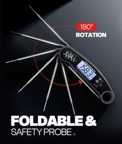 Meat Thermometer Digital, 1-2 Sec Instant Read, Grilling, Cooking, Food - Image 4
