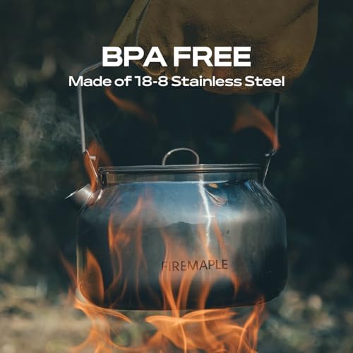 Fire-Maple Antarcti Camping Kettle Stainless Steel Camp Tea Pot, 1.2L - Image 2