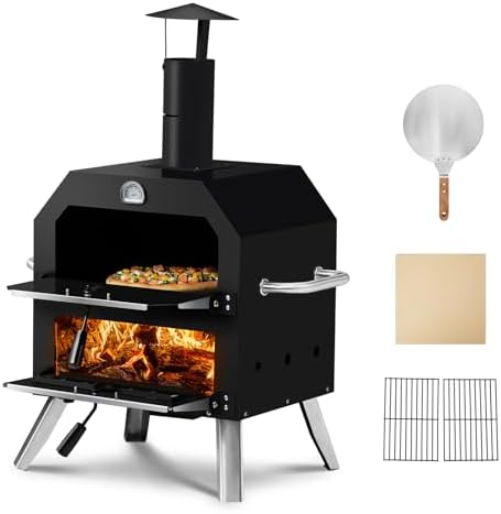 Vasitelan Outdoor Pizza Oven Wood Fired Pizza Maker by Vasitelan