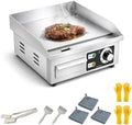 Stainless Steel Electric Griddle, Flat Top Grill Nonstick, Indoor Grill by Unknown