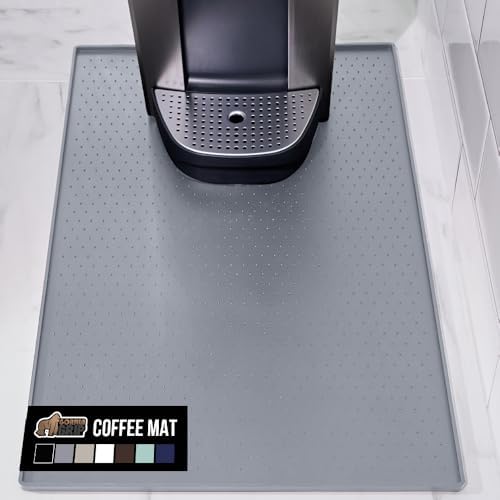 GORILLA GRIP Silicone Coffee Mat, Espresso Bar Essentials, 15x23, Gray by GorillaGrip