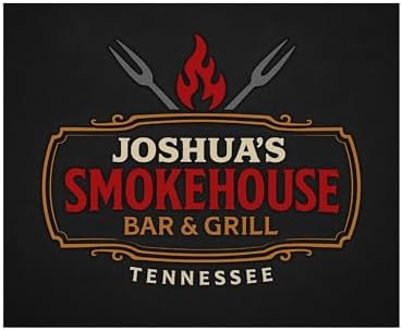 Personalized Smokehouse BBQ Mat – Custom Grill Rug, Funny Backyard Bar & Grill Gift for Dad or Grandpa | Thin Low-Pile Under Grill Mat for Outdoor Kitchen, Custom BBQ Mats for Outdoor Grill by Handmade