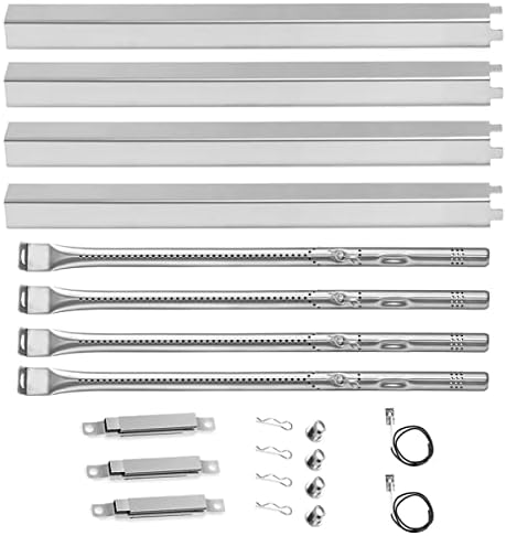 Grill Rplacement Parts for Charbroil Performance 4 Burner 463365021 463365522 463352521, 5 Burner 463448021, 4-Burner 463366022, G325-0002-W1 Heat Plate, G327-2100-W1 Burner, Igniter, Crossover Tube by FORYEYC