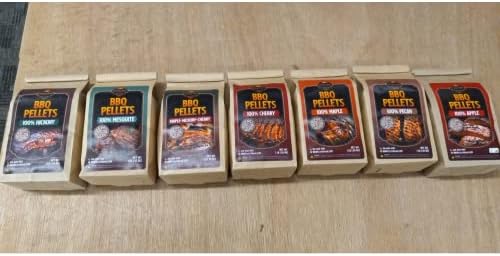 Lumber Jack BBQ Pellet 7 Varieties Pack - 1 Pound Bags - 100 Percent (Apple, Cherry, Pecan, Hickory, Maple-Hickory-Cherry, Mesquite and Maple) (7 BBQ Pallet) - Image 3