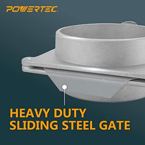 POWERTEC 70227V 6-Inch Blast Gate for Dust Collector, Dust Collection Fittings, 1 PK - Image 3
