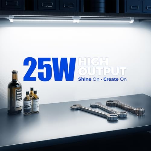 Barrina T8 LED Shop Lights 1.5FT, 25W 3450LM 6500K, 2 Pack High Output Tube - Image 2