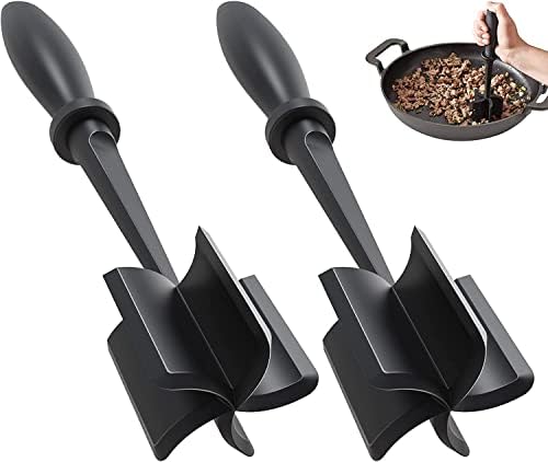 2Pack Meat Chopper Upgrade Hamburger Smasher, Masher for Ground Beef by PGYARD