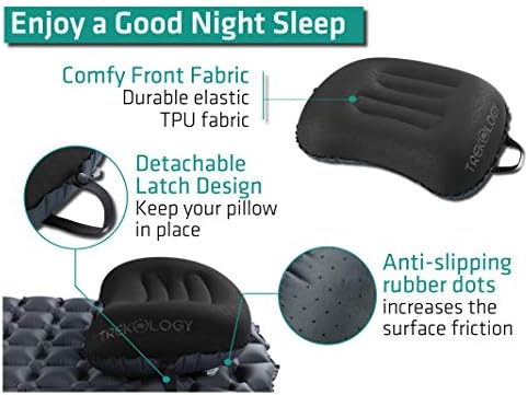 TREKOLOGY Aluft 2.0 Small Inflatable Camping Pillow for Backpacking, Travel - Image 3