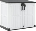 LHBcraft Outdoor Storage Cabinet 36 Cu Ft with Lockable Doors, Waterproof Outdoor Storage Box for Patios,Portable Horizontal Resin Storage Shed, Easy to Assemble by LHBcraft-US