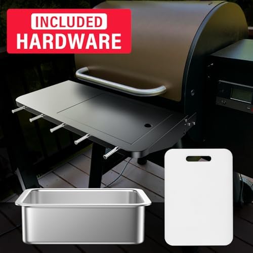Utheer Upgraded Folding Front Shelf for Traeger Pro 22/575, Ironwood 650 - Image 6