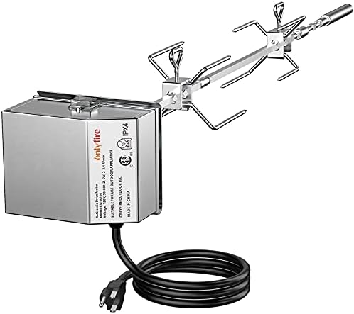 onlyfire Stainless Steel Rotisserie Kit Weber 7659 Replacement by onlyfire