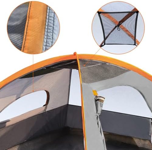 Amazon Basics Camping Tent, 3-Season Dome Design with Rainfly - Image 4
