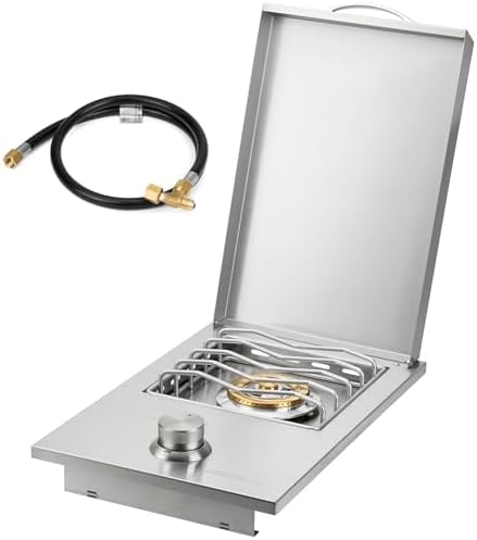 Stanbroil Built-In Single Side Burner for Outdoor Kitchen, Natural Gas by Stanbroil