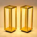 PUSU Cordless Waterproof Table Lamps Set of 2, Gold LED Outdoor Desk Lamp by PUSU