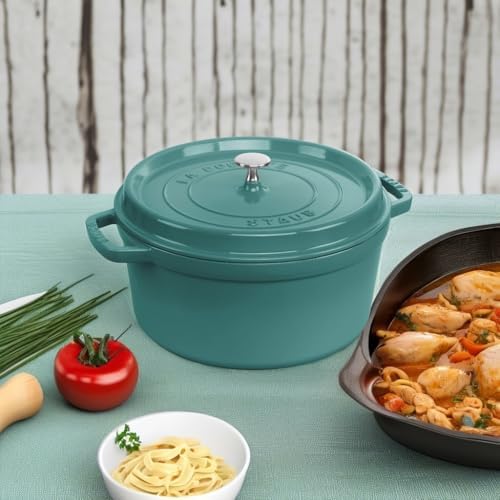 Staub 7-Qt Dutch Oven, Serves up to 8 People, Oven Safe to 500°F Turquoise - Image 5