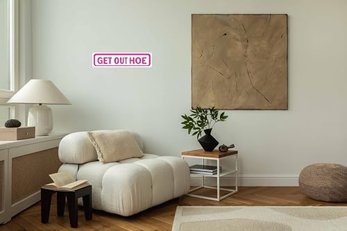 Get Out Hoe Metal Sign 4x16in Funny Retro Plaque for Yard Bathroom Garage Bar Kitchen Decor Cool Room Accessories - Image 5