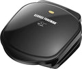 George Foreman GR10B 2-Serving Mini Grill & Panini Press, Compact 7.3” x 5.6” Cooking Surface,1–2 Servings, Dorms & Small Kitchens by GeorgeForeman