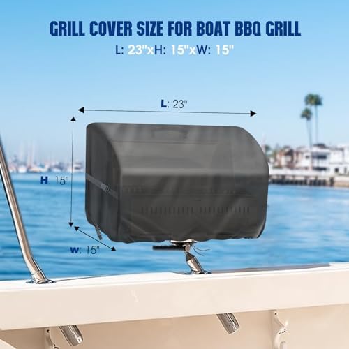 Boat Grill Cover for Magma Cabo Gas Grill ChefsMate Grill - Image 2