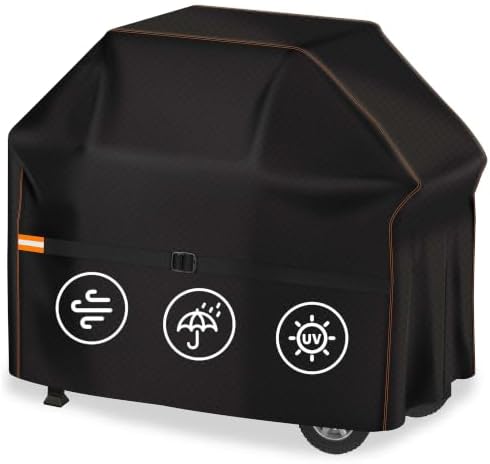 Enzeno Grill Cover for Outdoor Grill Waterproof,48 inch 2 Burner BBQ Gas Cover for Weber 7138 Spirit Il 200 and Spirit 200 Series,Barbecue Cover with Metal Buckle & Adjustable Drawstring by Enzeno