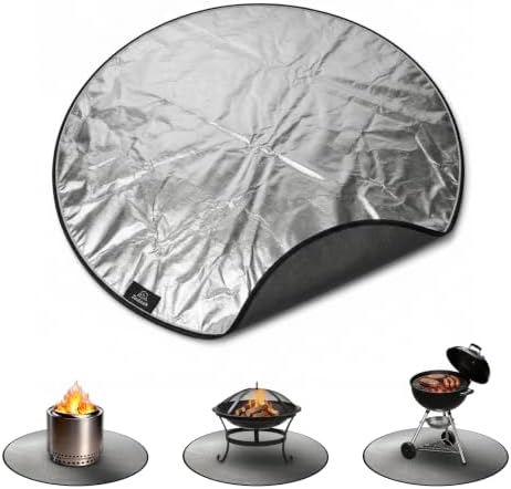 36" Round Fire Pit Mat for Solo Stove Bonfire, 2mm Thick by Unknown