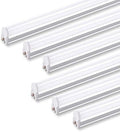 Barrina LED T5 Single Fixture, 4FT 2200lm 4000K Daylight Glow, 20W, 6 Packs by Barrina