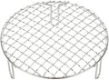 uxcell 7 Inch Round Cooking Rack, Stainless Steel Canning Racks with Legs, Barbecue Mesh Grill for Baking Cooling Steaming Cookware by uxcell