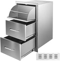 VEVOR Outdoor Kitchen Drawers 17"W x 30"H x 21"D Stainless Steel by VEVOR