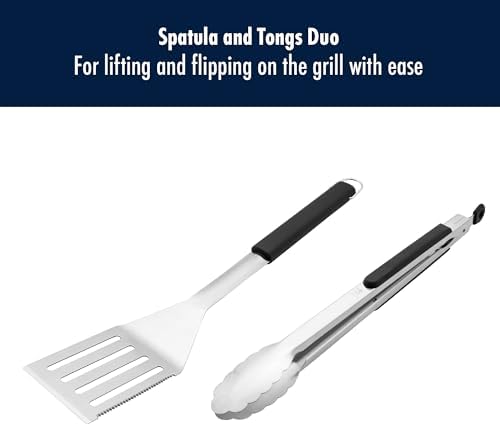 HENCKELS BBQ 2-pc Stainless Steel Grill Tool Set - Image 2