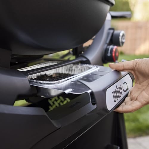 Weber Q 2800N+ Liquid Propane Grill with Stand, Midnight Black – Wide 250°–700°F Temp Range with Plus Burner for Searing, Low‑Temp Roasting & High-Dome Lid - Image 4