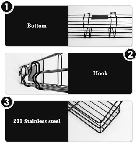 Linkidea BBQ Grill Spice Rack, Stainless Steel Clip-On Seasoning Holder for Charcoal Grills, No-Drill Grill Side Shelf Organizer for Sauces & Tools, Outdoor Cooking Accessory - Image 3