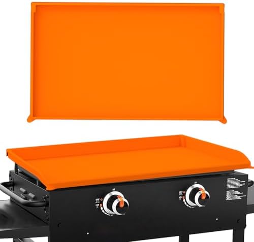 28in Premium Silicone Griddle Cover Mat for Blackstone Griddle 28 Inch - Hermetic Protection from Rust & Debris All Year, Fits All Blackstone 36 Inch Models - Food Grade Silicone(Orange) by YOUCHNEGZHIFAN