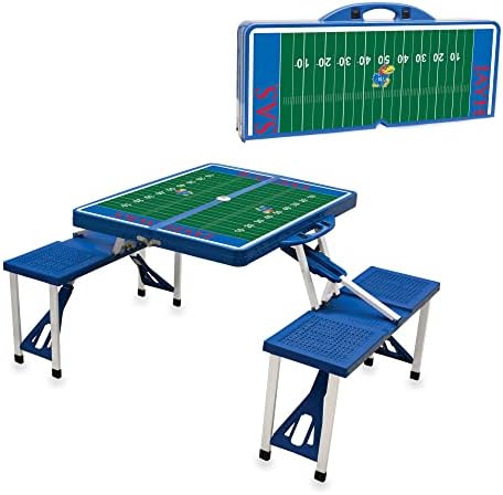 PICNIC TIME NCAA North Carolina Tar Heels Folding Picnic Table - Camping Table - Outdoor Table with Umbrella Hole - Image 5