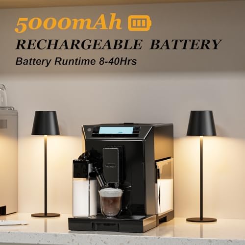 Rechargeable Table Lamp Sets, Cordless Battery Operated Lamps, Black - Image 3