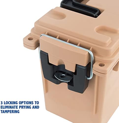 Sheffield 12627 Ammo Box Made in USA Stackable Lockable Ammo Storage Box, Standard Single (Pack of 6) - Image 5