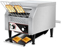 Commercial Conveyor Toaster, 300 Slices/H Electric Stainless Steel 1.9KW Countertop Toaster Heavy Duty 100% 304 Foodgrade Silver Bread for Home Restaurants Bakery Use by DIYAREA