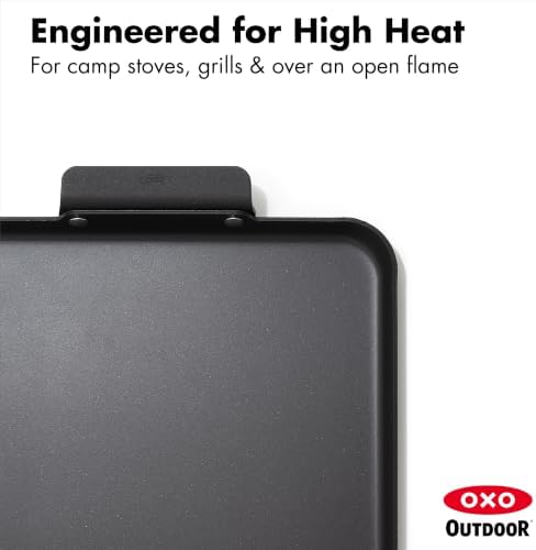 OXO Outdoor 11" x 17.5" Carbon Steel Double Burner Griddle Pan - Image 6