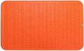 MicoYang Silicone Dish Drying Mat for Multiple Usage,Easy clean,Eco-friendly,Heat-resistant Silicone Mat for Kitchen Counter or Sink,Refrigerator or Drawer Liner Orange 3XL 28 inches x 18 inches by MicoYang