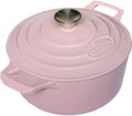 La Cuisine Enameled Cast Iron Dutch Oven, Pink, 3.75 QT, 9.5"/24cm Ø, PFOA Free by LaCuisineforlife